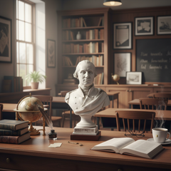 Capitol Tribute: Washington Bust - A Revered Icon of Famous Americans Sculpture