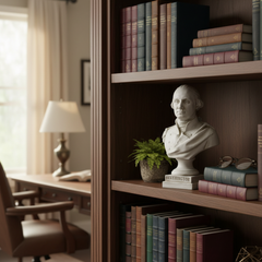 Capitol Tribute: Washington Bust - A Revered Icon of Famous Americans Sculpture