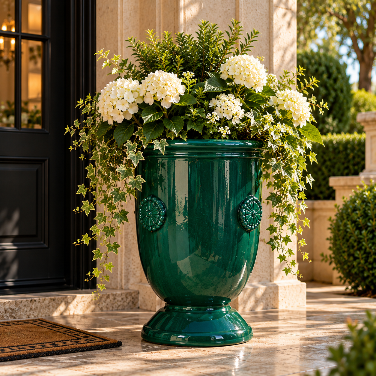 Majestic French Anduze Planter - Large: Planters Sculpture