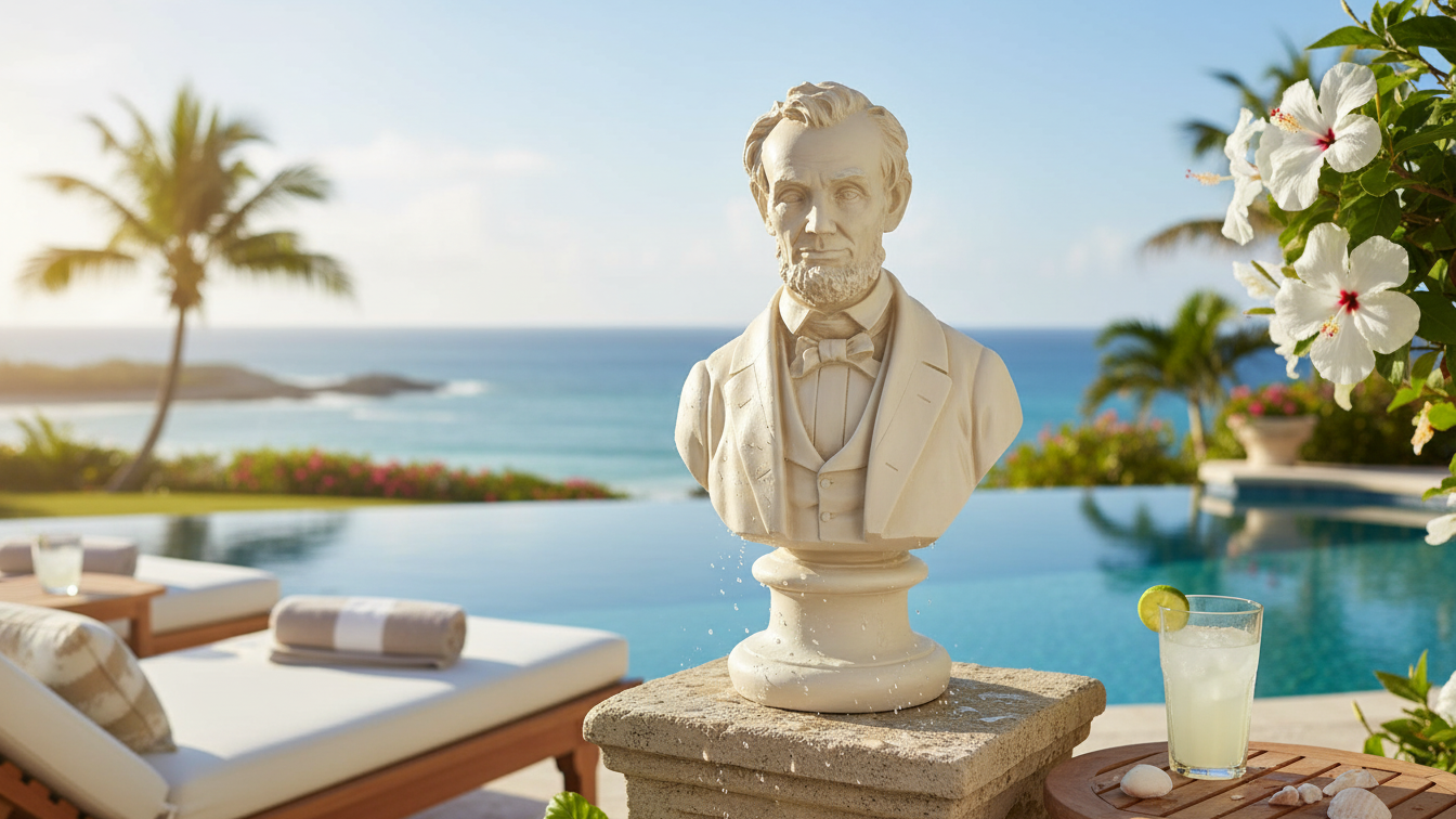 Handmade Abraham Lincoln Bust – Elegant Fiberglass Home Décor