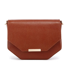  Faye Leather Handbag/ Crossbody bag: BROWN, crossbody bag, XoticBrands Home Decor