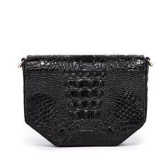  Faye Embossed Leather Handbag/ Crossbody bag: Black, crossbody bag, XoticBrands Home Decor