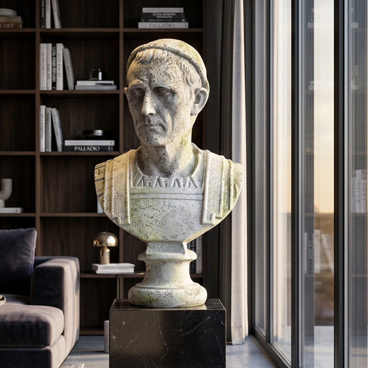 Julius Caesar Bust Sculpture