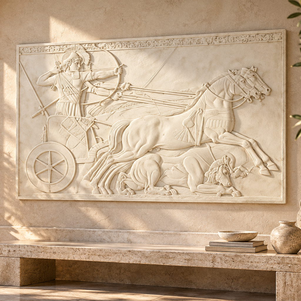Assyrian Hunting Frieze  Wall Decor