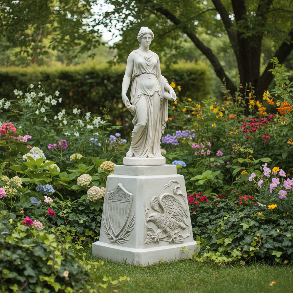 Liberty's Guardian: Statue of Liberty Pedestal Eagle