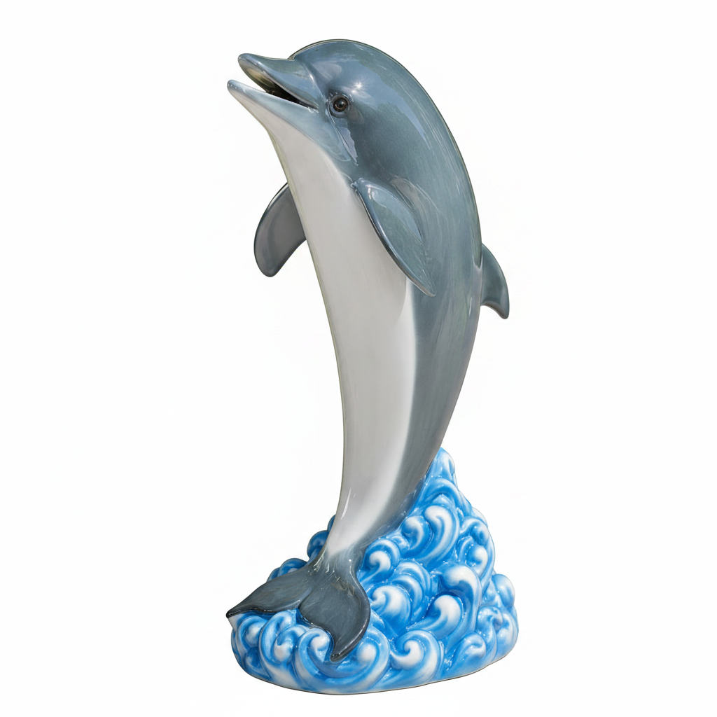 Dolphin Life-Size Full Color 65"H Garden Animal Statue