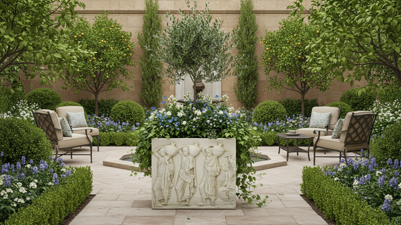 Luxury Fiberstone Wall Sculpture with Cathedral Finish