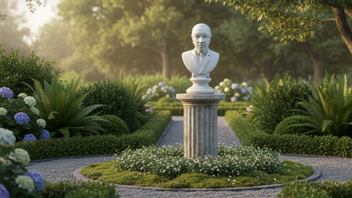MLK Bust Sculpture – Revered American Leader Home Décor