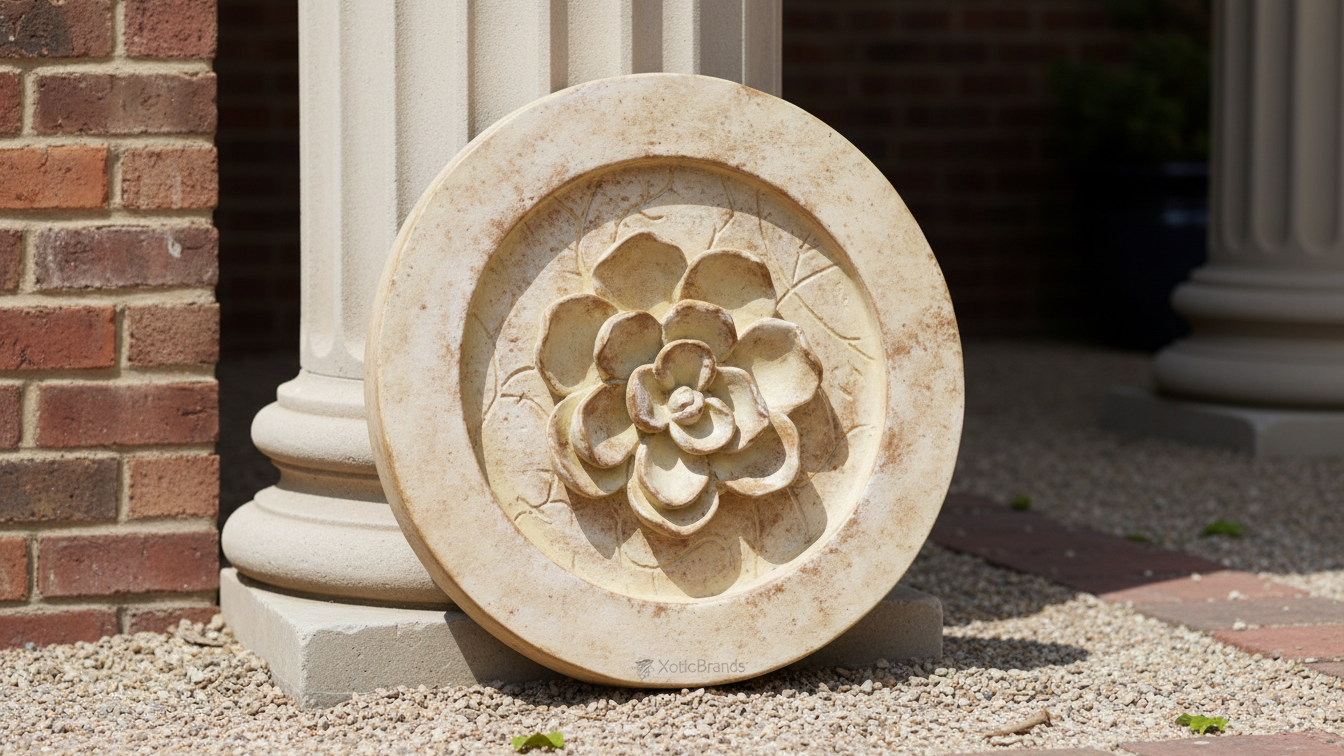 Magnolia Round Animal Wall Sculpture  Classical Metro Finish Home DÃ©cor