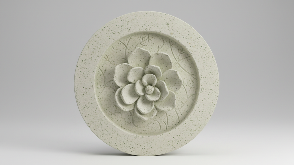 Magnolia Round Animal Wall Sculpture  Handcrafted Metro Finish DÃ©cor by XoticBrands