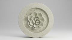 Magnolia Round Animal Wall Sculpture  Handcrafted Metro Finish DÃ©cor by XoticBrands