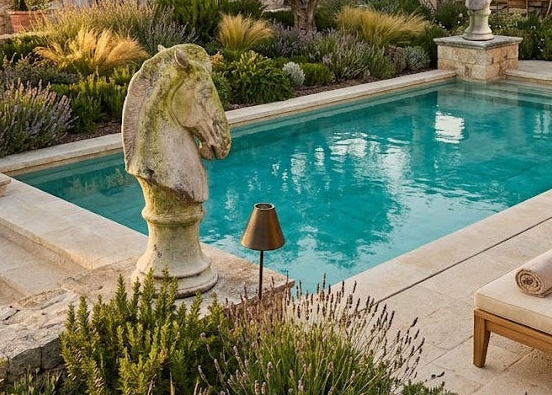 Majestic Horse's Head Garden Animal Statue