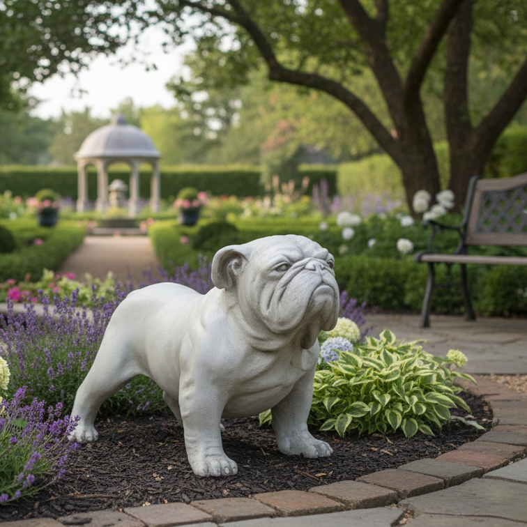 Mighty Bulldog: The Majestic Bulldog Animal Sculpture
