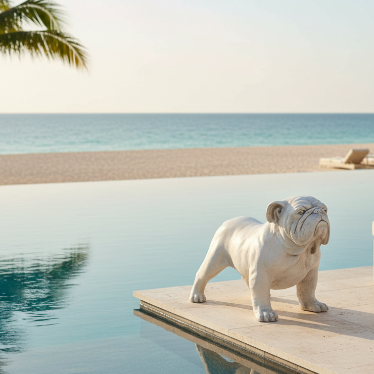 Mighty Bulldog: The Majestic Bulldog Animal Sculpture