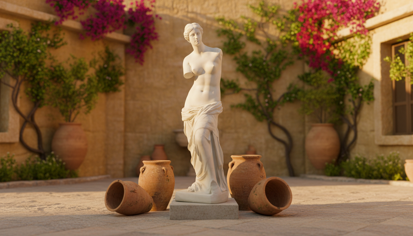 Venus De Milo 33" Decorative Sculpture | Antique Stone Elegance