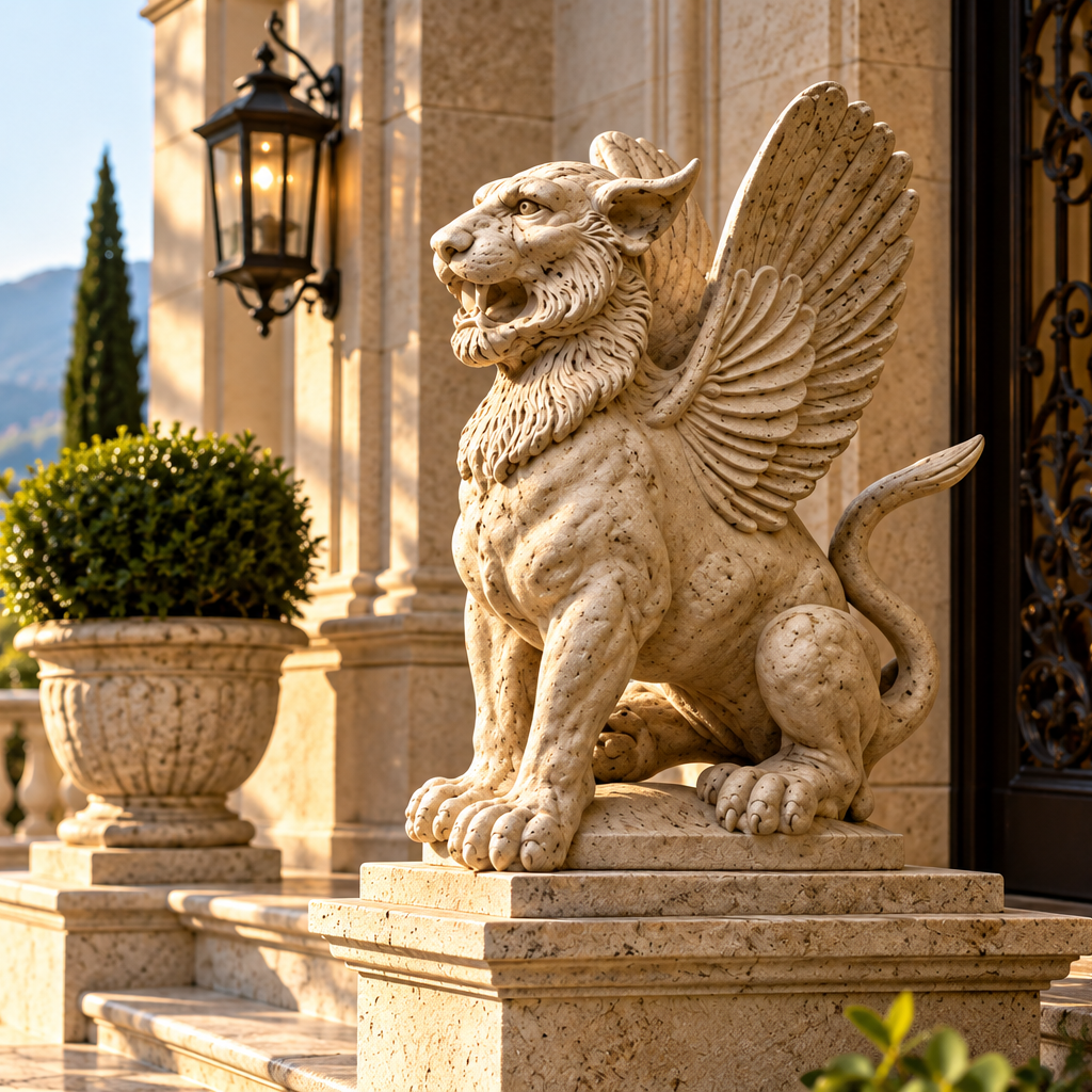 Mystical Winged Lion 19 - Gargoyles   Griffins