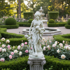 Nurturing Love Mother with Children Garden Sculpture 