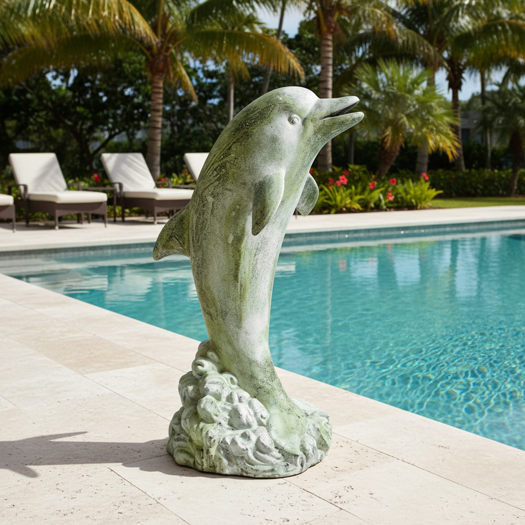 Dolphin Life-Size Garden Animal Statue
