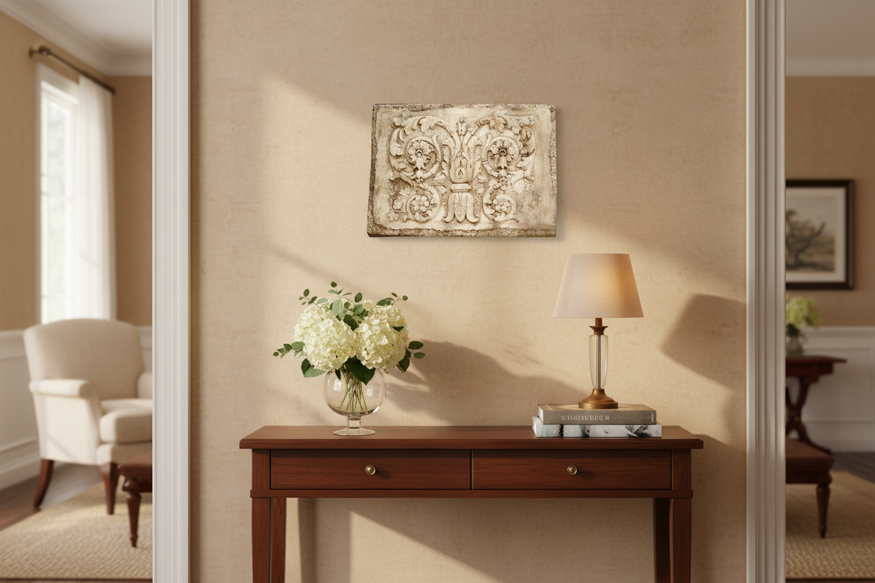 Intricate Delight: Tanzarian Plaque - Garden Display Sculpture
