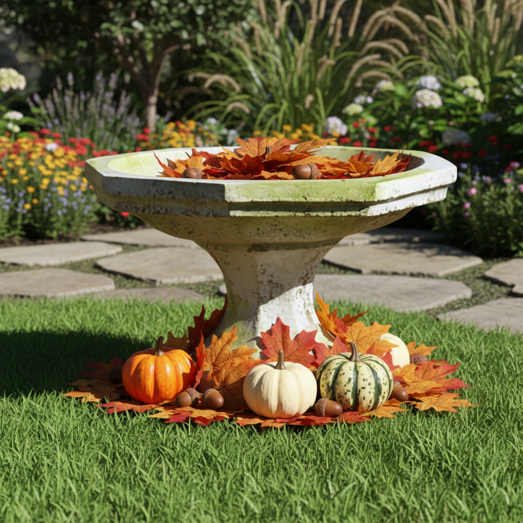 Marek Birdbath Garden Display