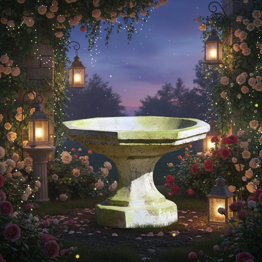 Marek Birdbath Garden Display