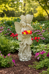 Garden Fairy With Tray Garden Angel Statue
