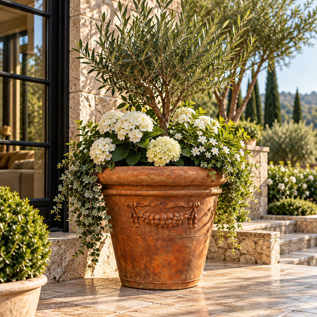20 Garland Pot 17 H (R) Garden Planter