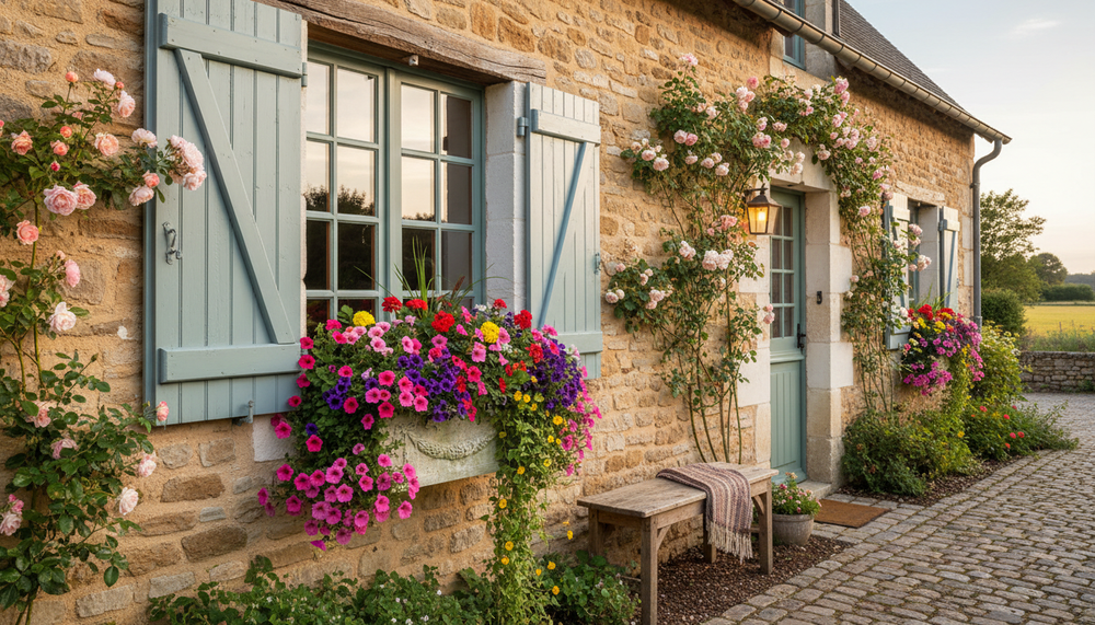 Outdoor French Country Planter Box Sculpture