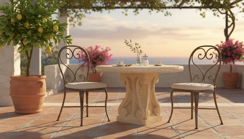 Outdoor Pedestal Table Base | Stone Table Base 29 Sandstone