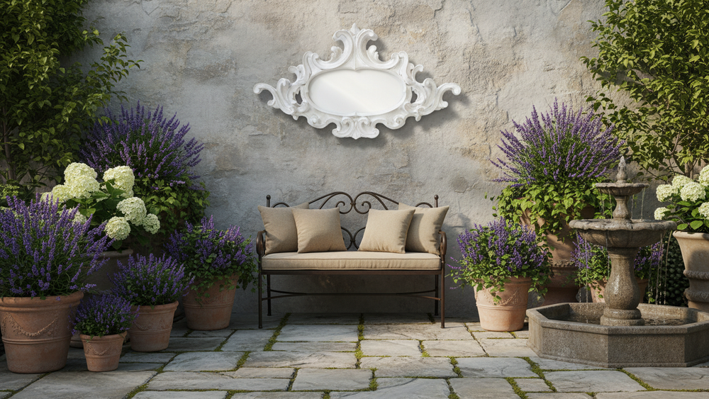 Oval Scroll Mirror 42" Animal Wall Sculpture  Handcrafted DÃ©cor