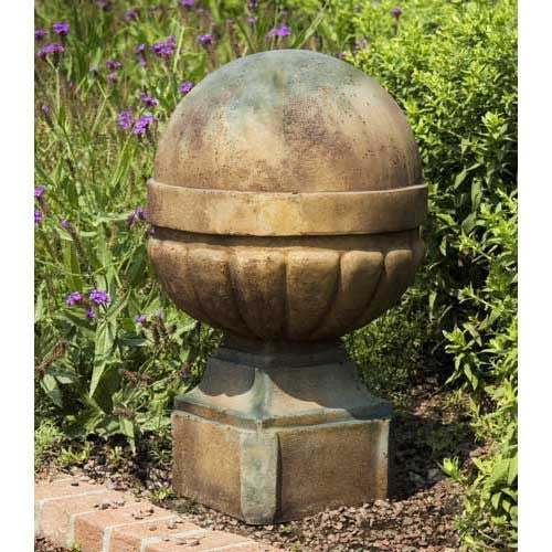 Palla Finial 21” Deep Sea Finish Architectural Accent