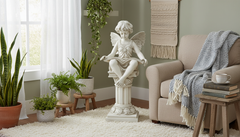 Reading Fairy 20” Angel Sculpture | XoticBrands Home Décor