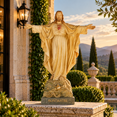 Rising Christ With Cup At Feet Religious Sculpture