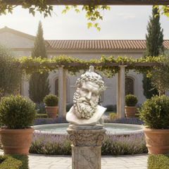 Roman Hercules Bust 22 | Handcrafted Fiberglass Sculpture