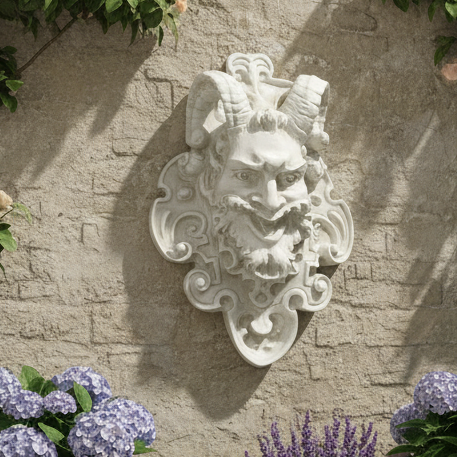 Rue St. Germaine Mask Wall Sculpture  Weathered Finish Handcrafted Wall Art by XoticBrands