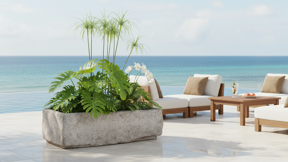 Rustic Charm Trough Doolin – Handcrafted Garden Sculpture