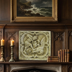 Saint George Quatrefoil Plaque - Wall Plaques
