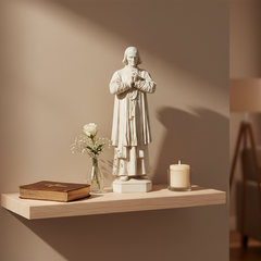 St. John Vianney Statue (13") — A Reverent Tribute to the Curé d’Ars