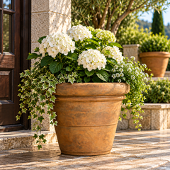 16 Rolled Rim 13 H (R) Garden Planter