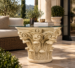 Enhance Your Tables with the Timeless Elegance of the Corinthian Capital - Architectural Accents for Tables & Table Bases
