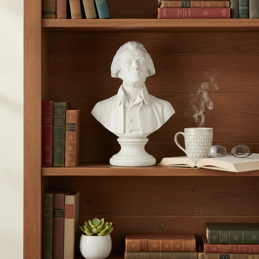 Thomas Jefferson Bust - A Revered Tribute to a Prominent American Statesman and Founding Father
