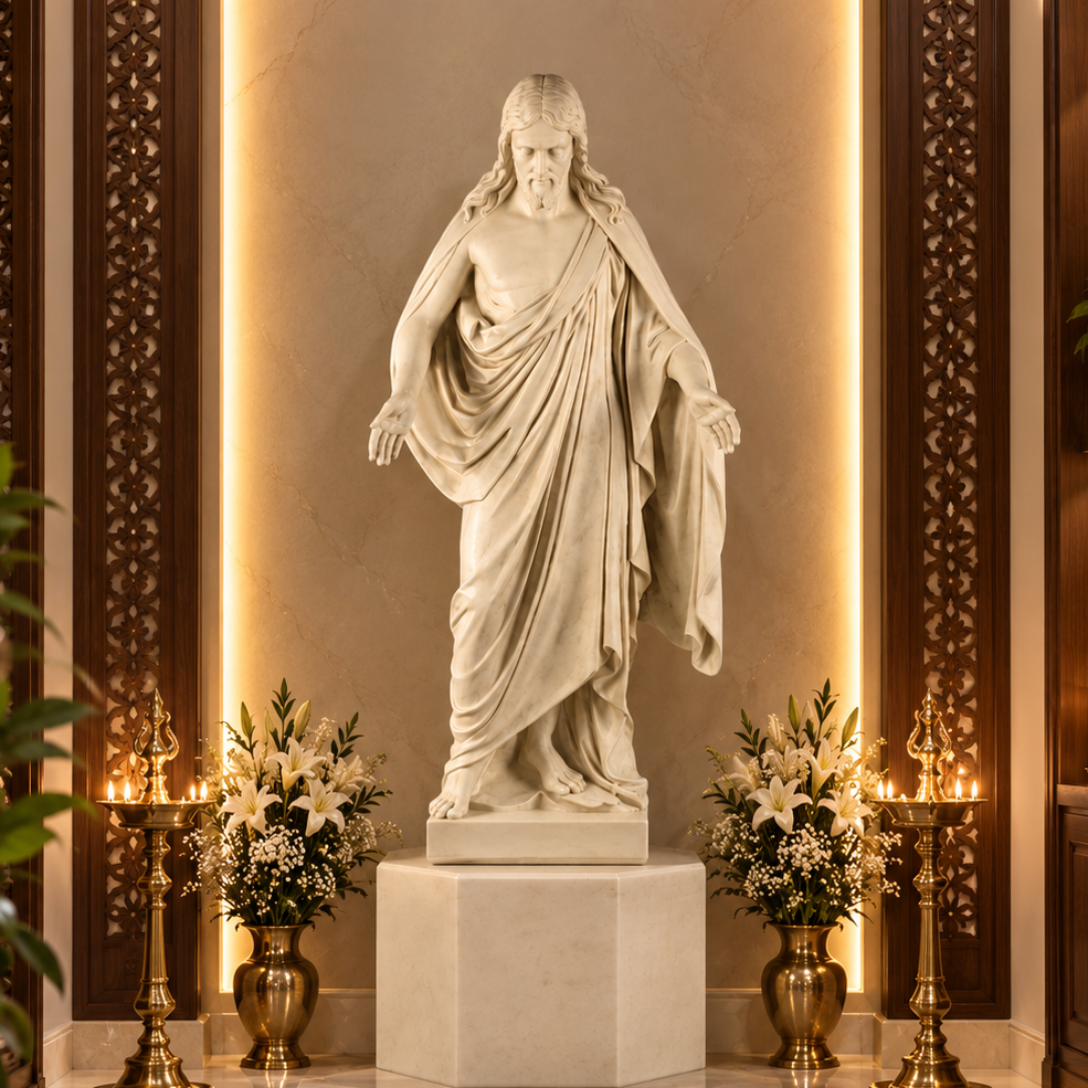 Thorwaldsen's Christ 60" H  Religious  Sculpture