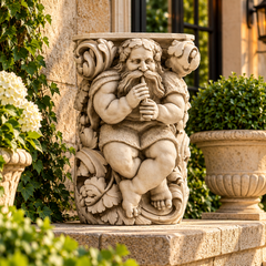 Titan Playing Flute 15 -  Greek & Roman Classical  Sculpture