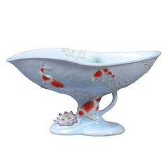  Koi In Lotus Pond Coupe, Bowl and Coup, XoticBrands Home Decor
