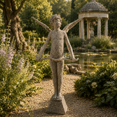 Vici With Bow Large 24 Garden Angel Statue