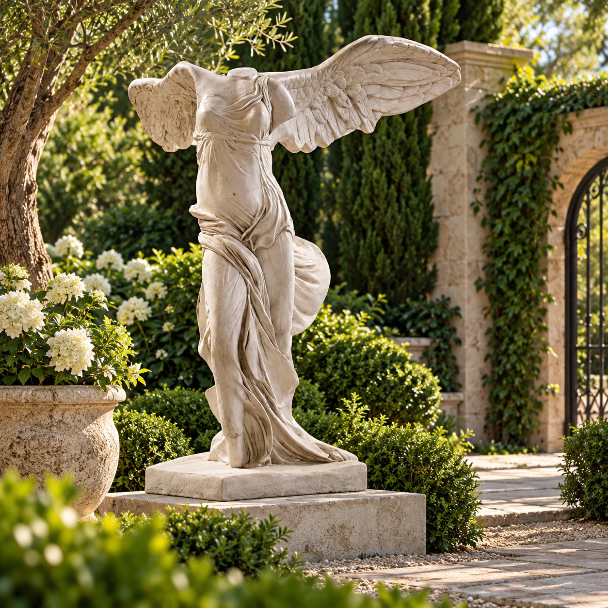 Winged Victory Giant 72 Nike Fiberglass Large Classical  Sculpture