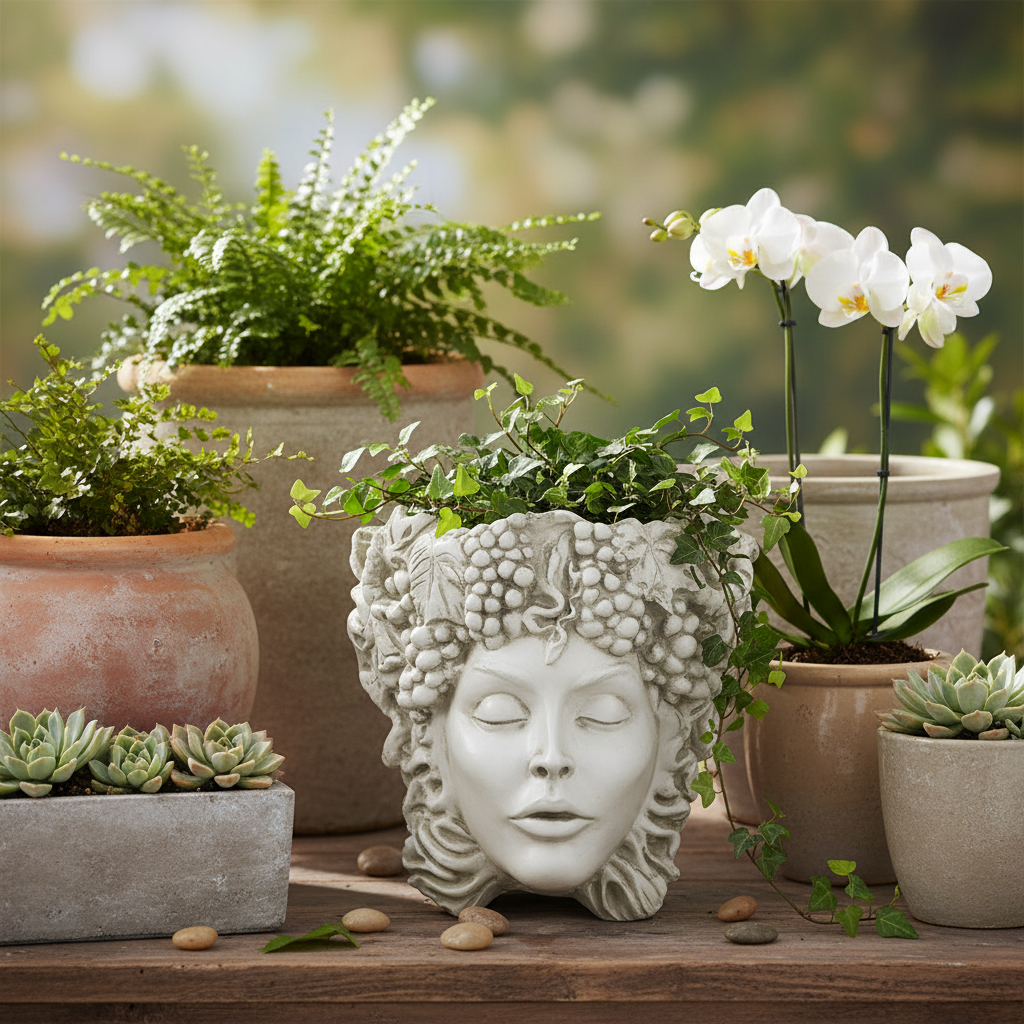 Woman Of Seasons Planter  Planters  Sculpture
