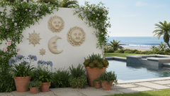 XoticBrands Tuscan Sun Wall Sculpture  Timeless Handcrafted DÃ©cor Piece