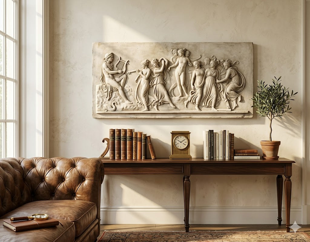 Apollo And Muse Frieze  Wall Decor