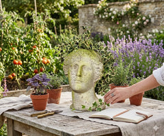 Venus Head Planter - Greek & Roman Sculpture: A Timeless Tribute to Beauty and Botanical Elegance